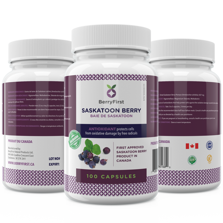 BerryFirst Saskatoon Berry - Antioxidant 100 Capsules